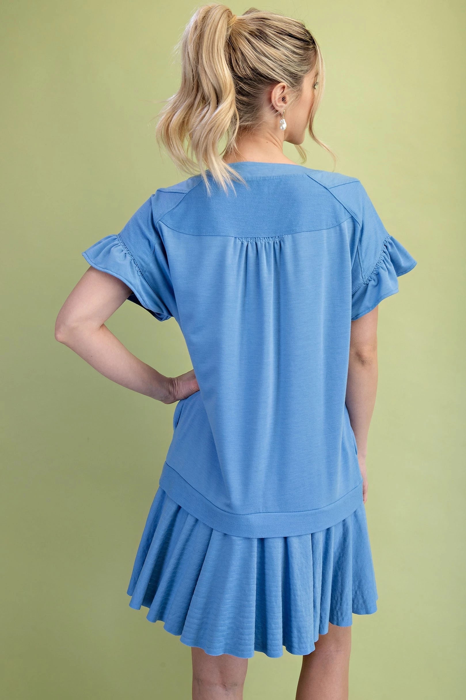 Half Button Dress