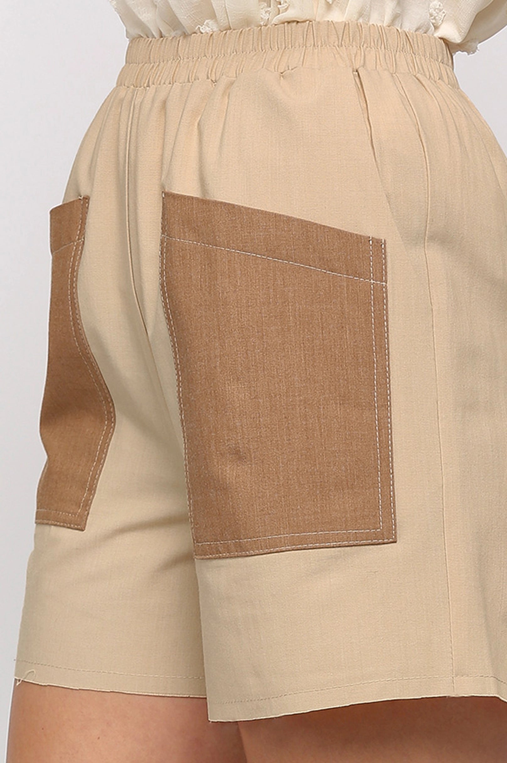 Waist Shorts with Side Pockets